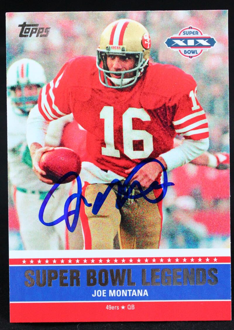 2011 Topps SB Legends #SBL XIX Joe Montana 49ers Autograph Beckett Witness