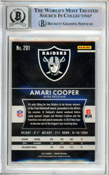 2015 Panini Prizm #201A Amari Cooper RC Raiders BGS Autograph 10