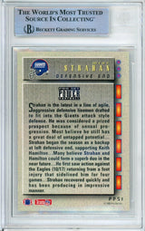 1993 Pro Set Power Update Prospects #51 Michael Strahan RC Giants BGS Auto 10