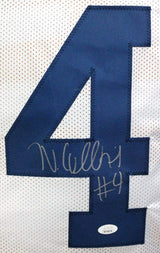 Nico Collins Autographed White College Style Jersey - JSA Witness