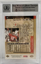 1995 Upper Deck Box Set #38 Joe Montana Auto SF 49ers BGS Autograph 10