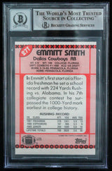 1990 Topps Traded #27T Emmitt Smith Auto Dallas Cowboys BGS Autograph 10