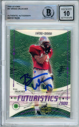 2000 Upper Deck Ionix #97 Brian Urlacher RC /2000 Chicago Bears BGS Auto 10