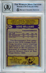 1979 Topps #48 Doug Williams RC Tampa Bay Buccaneer's BGS Autograph 10