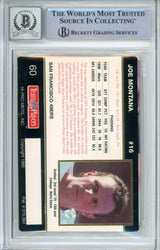 1992 Action Packed Rookie Update #60 Joe Montana San Francisco 49ers BGS Auto