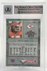 1993 Collector's Edge #282 Joe Montana Auto Kansas City Chiefs BGS Autograph 10