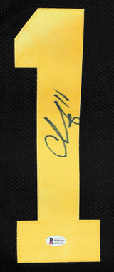 Chase Claypool Autographed Black Color Rush Pro Style Jersey-Beckett W*Black *L1