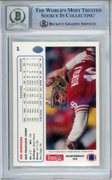 1991 Upper Deck Promos #1P Joe Montana Auto San Francisco 49ers BGS Autograph 10