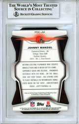 2014 Topps Platinum Die Cut #PDCJM Johnny Manziel RC Cleveland Browns BGS Auto