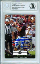 2014 Leaf TRISTAR Promo #SPJM1 Johnny Manziel RC A&M BGS Autograph 10