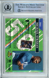 1993 Topps Stadium Club #384A Michael Strahan RC New York Giants BGS Auto 10