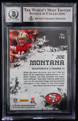 2015 Gridiron Kings #196 Joe Montana Auto San Francisco 49ers BGS Autograph 10