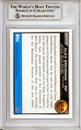 2010 Bowman Draft Prospects #BDPP95 Alex Bregman RC Astros BGS Autograph 10