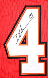 Devin White Autographed Red Pro Style Jersey - Beckett W Hologram *Black