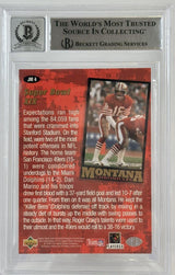 1995 Collector's Choice Joe Montana #JM4 Auto San Francisco 49ers BGS Auto 10