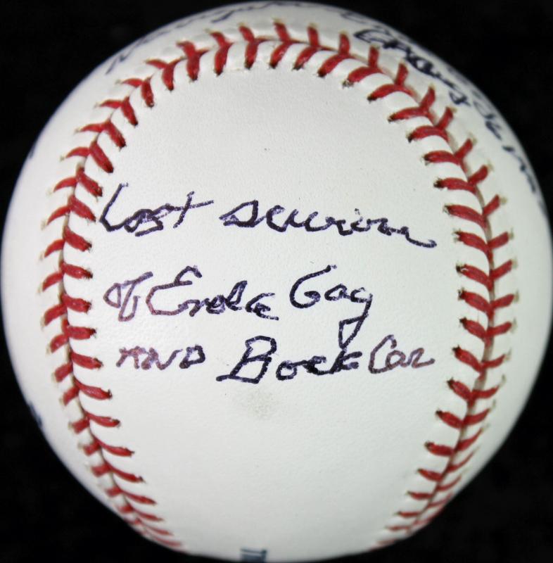 Theodore Van Kirk - Navigator Enola Gay Crew Signed OML Baseball JSA #I30597