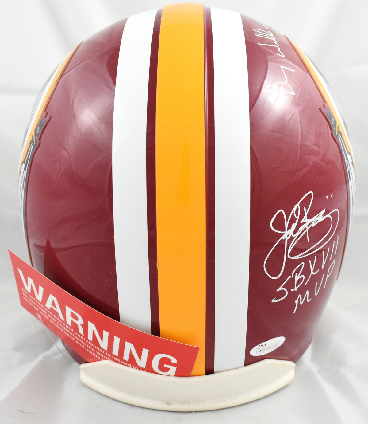 Mark Rypien Doug Williams Riggins Signed Redskins F/S Authentic Helmet - JSA W