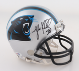 Luke Kuechly Signed Panthers VSR4 Mini Football Helmet - PSA