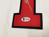 Atlanta Braves Ronald Acuna Jr. Autographed White Majestic Authentic Cool Base Jersey Size 52 Beckett BAS Stock #206515