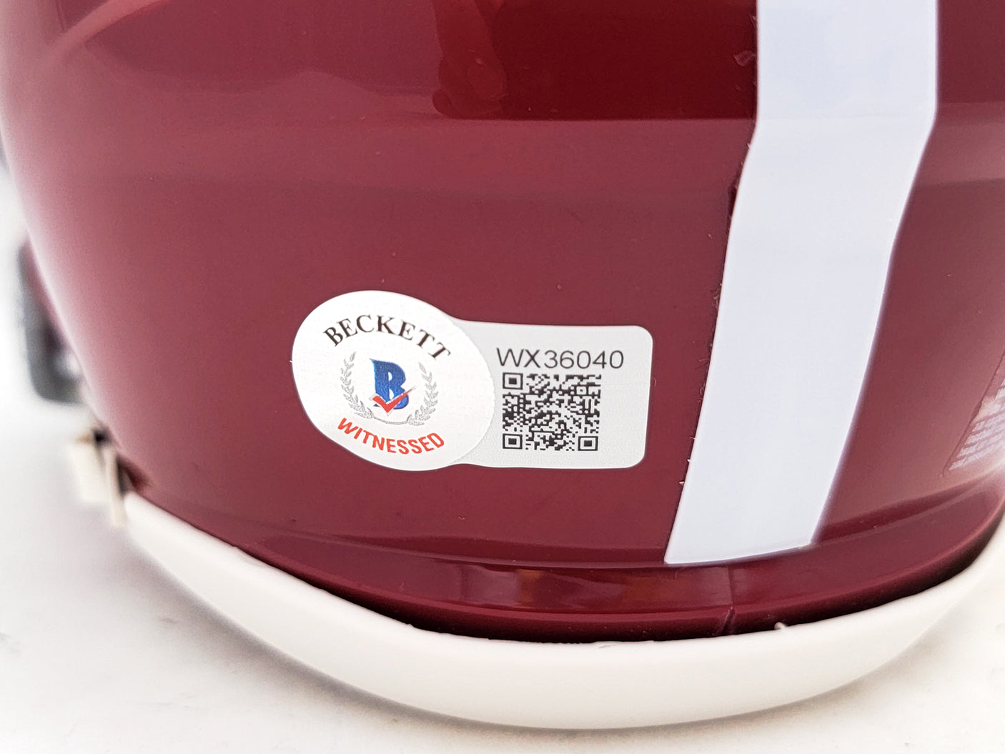 Mac Jones Autographed Alabama Crimson Tide Red Speed Mini Helmet Beckett BAS Witness Stock #206522