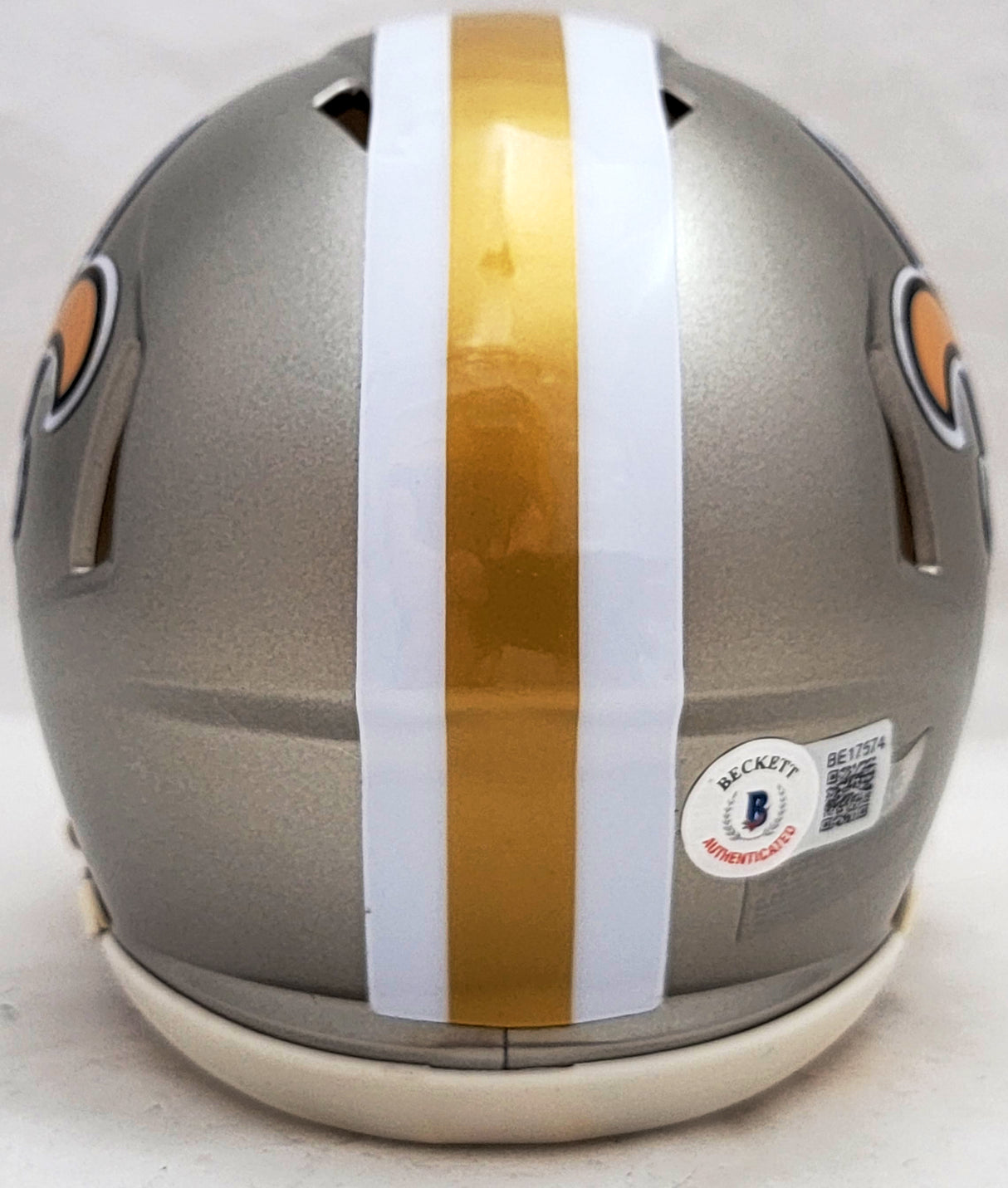 Taysom Hill Autographed New Orleans Saints Flash Gray Speed Mini Helmet Beckett BAS Stock #206507
