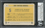 Ichiro Suzuki Autographed 2001 Upper Deck Vintage Rookie Card #346 Seattle Mariners Beckett BAS #13020818