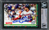 Juan Soto Autographed 2019 Topps Holiday Rookie Card #HW8 New York Yankees Beckett BAS #14231632