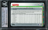Juan Soto Autographed 2019 Topps Holiday Rookie Card #HW8 New York Yankees Beckett BAS #14231632