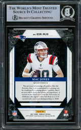 Mac Jones Autographed 2021 Panini Donruss Elite Series Rookie Card #ESR-MJO New England Patriots Beckett BAS #14231867