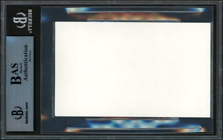 Johnny Unitas Autographed 3x5 Index Card Baltimore Colts Beckett BAS #14232608