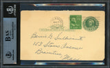 Sam Zoldak Autographed 3.25"x5.25" Government Postcard Cleveland Indians "Sincerely" Beckett BAS #14232635