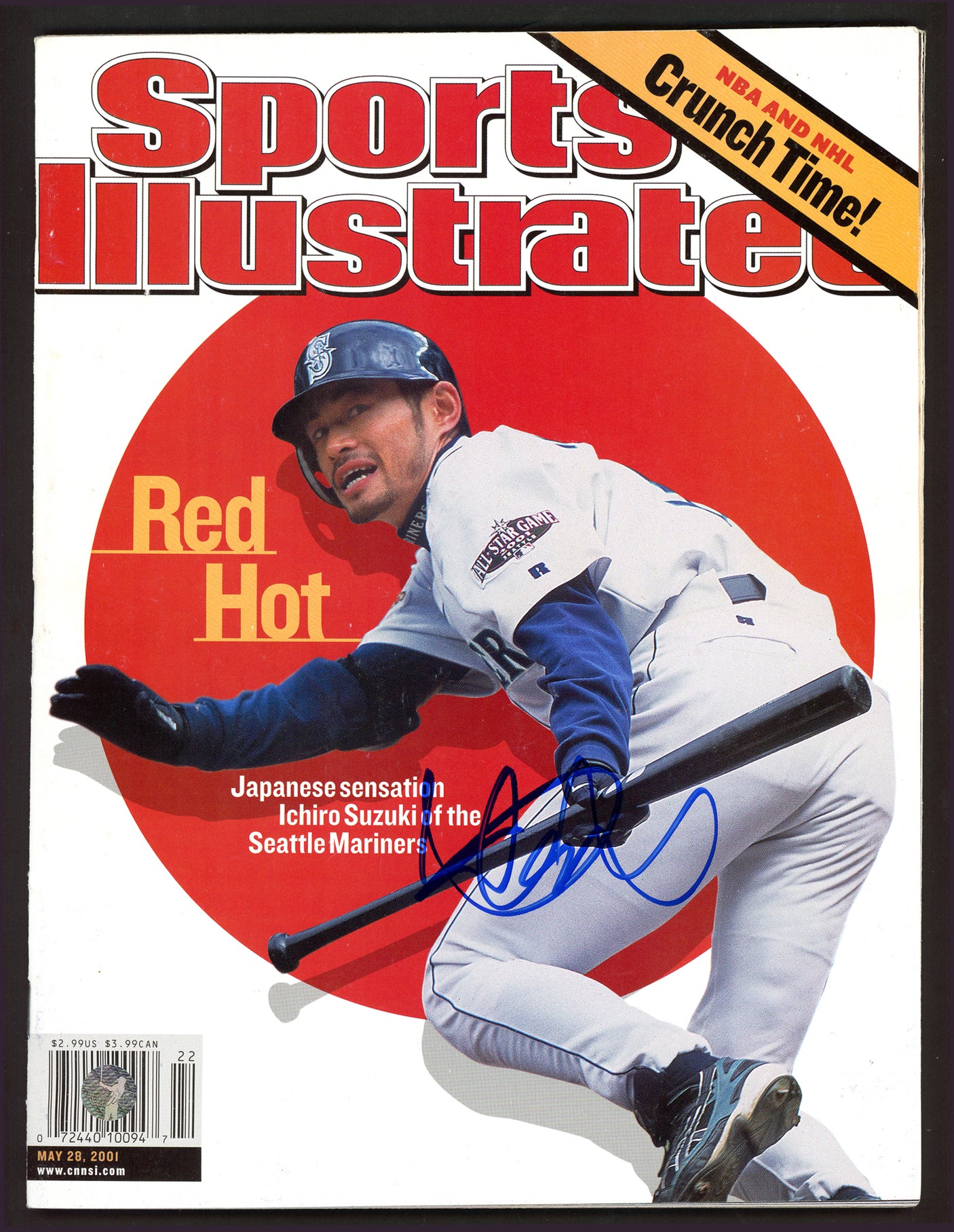 Ichiro Suzuki Autographed Sports Illustrated Magazine Seattle Mariners First SI No Label IS Holo #190691