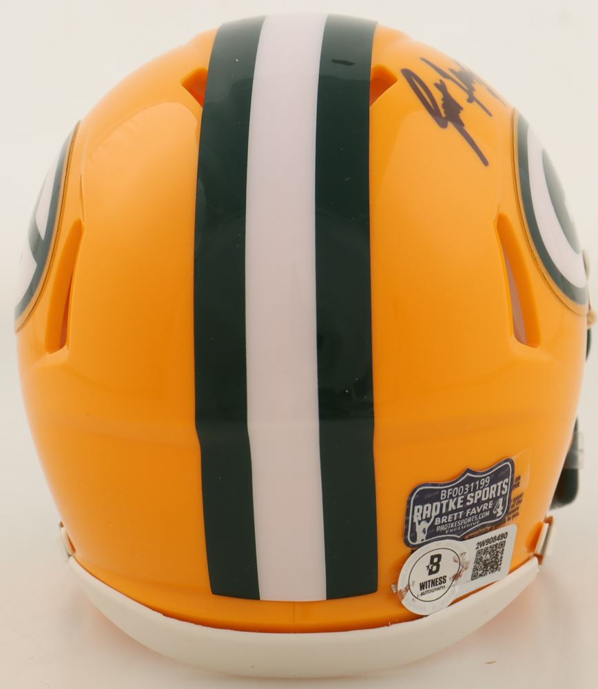 Brett Favre Autographed Green Bay Packers Speed Mini Helmet - Radtke/BWA