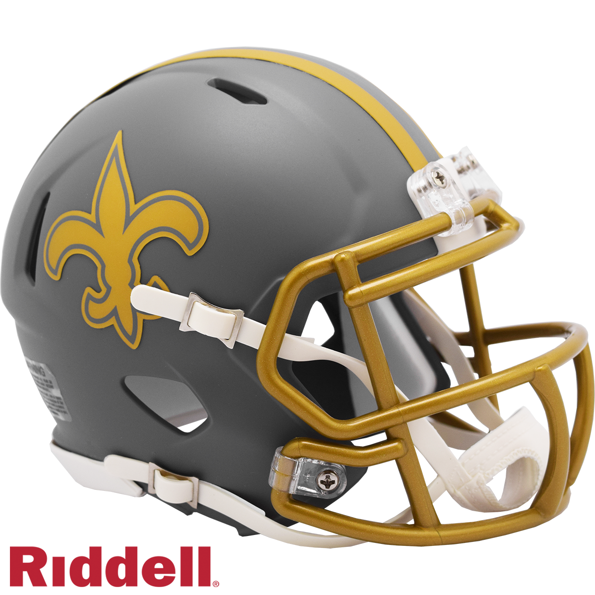 New Orleans Saints Slate Speed Mini Football Helmet