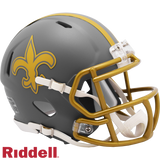 New Orleans Saints Slate Speed Mini Football Helmet