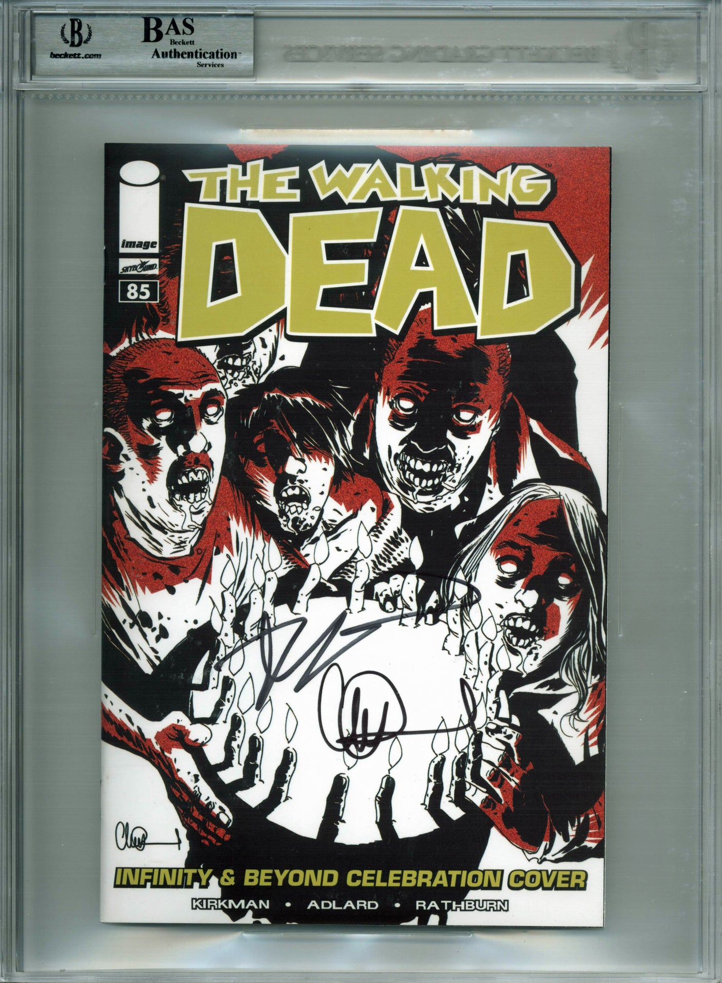 Robert Kirkman & Charlie Adlard(2) Signed The Walking Dead #85 Variant Comic BAS