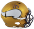 Justin Jefferson Autographed Minnesota Vikings Flash Speed Authentic Helmet Beckett Witnessed