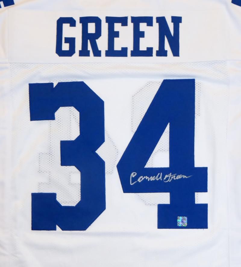 Cornell Green Autographed White Pro Style Jersey - The Jersey Source Auth *4
