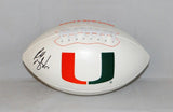 Russell Maryland Autographed Miami Hurricanes Logo Football- JSA W Auth