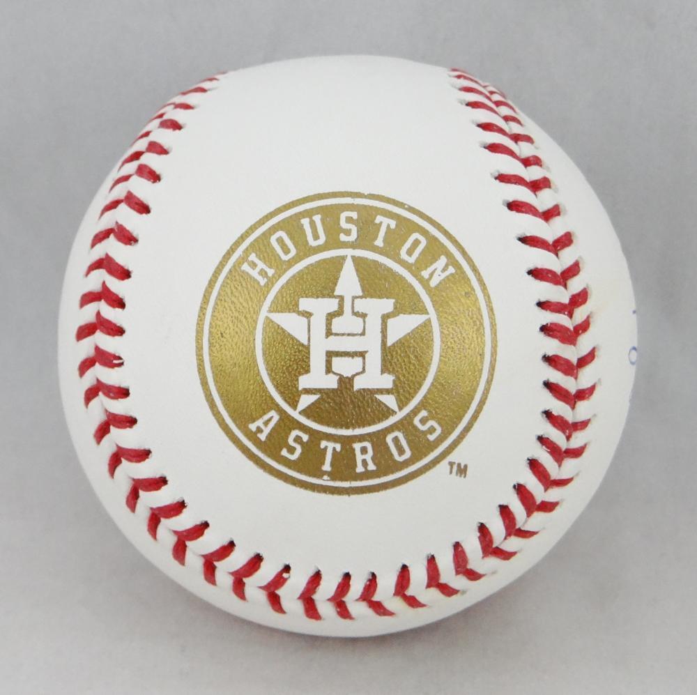 George Springer Autographed World Series Rawlings OML Baseball - Beckett Auth