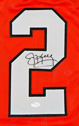 Jim Kelly Autographed Orange College Style Jersey- JSA W Authenticated