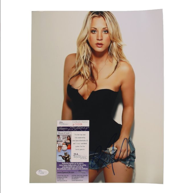 Kaley Cuoco Signed 11x14 Photo - JSA