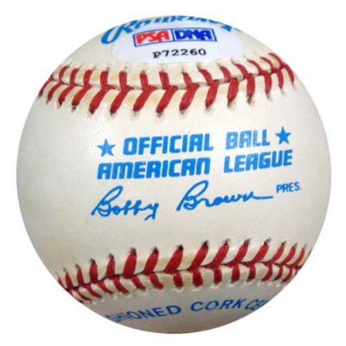 J.W. Porter Autographed Official AL Baseball Detroit Tigers, Cleveland Indians PSA/DNA #P72260