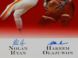 Earl Campbell Nolan Ryan Olajuwon Signed 16x20 Houston Legends Photo- Beckett Au