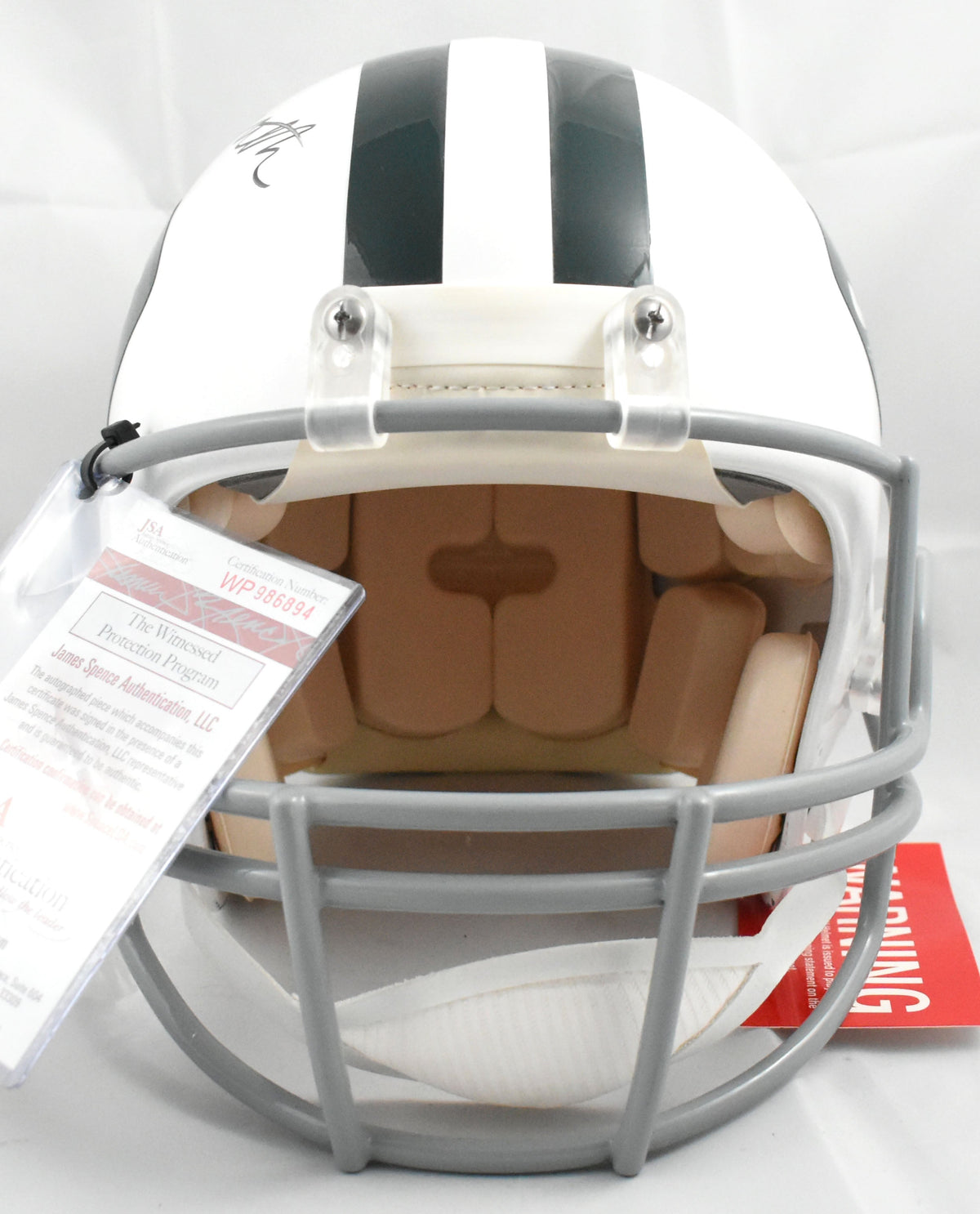 Joe Namath Autographed New York Jets F/S Authentic Helmet - JSA W