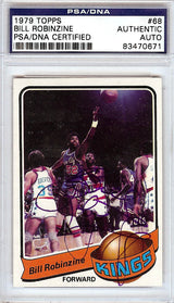 Bill Robinzine Autographed 1979 Topps Card #68 Kansas City Kings PSA/DNA #83470671