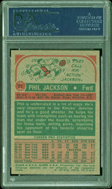 Knicks Phil Jackson Authentic Signed 1973 Topps #71 Card PSA/DNA Slabbed