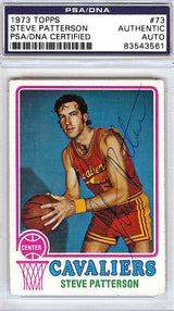 Steve Patterson Autographed 1973 Topps Card #73 Cleveland Cavaliers PSA/DNA #83543561