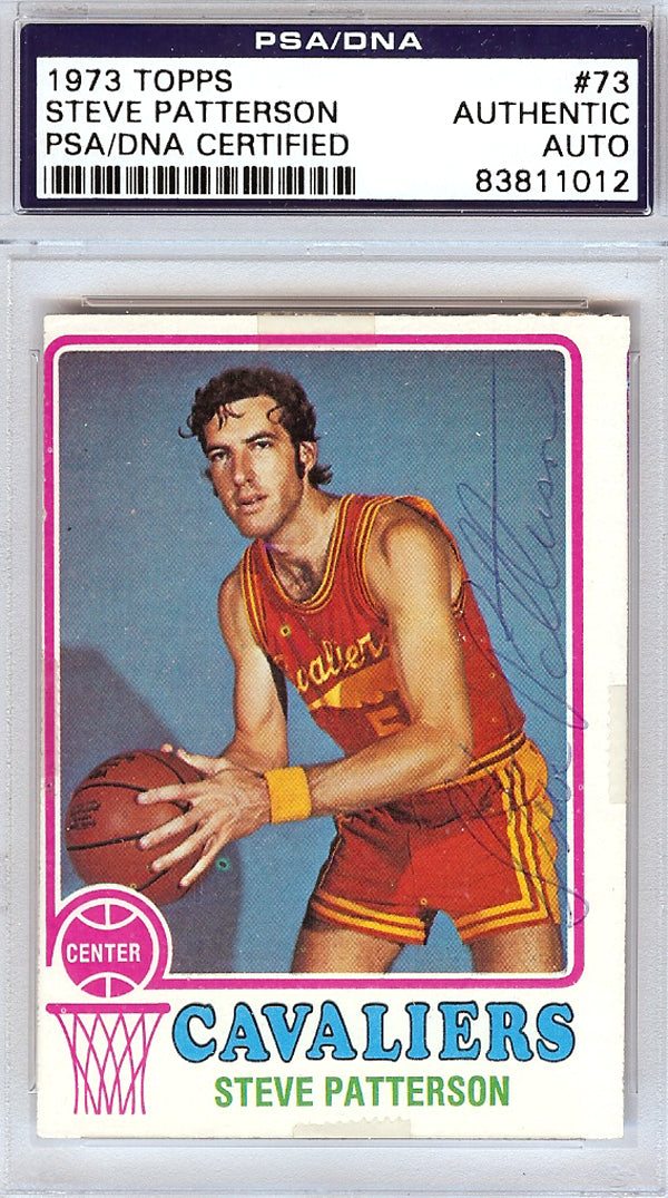 Steve Patterson Autographed 1973 Topps Card #73 Cleveland Cavaliers PSA/DNA #83811012