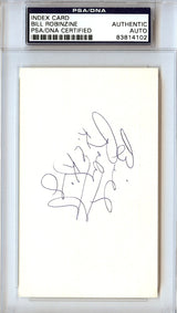 Bill Robinzine Autographed 3x5 Index Card Kansas City Kings PSA/DNA #83814102